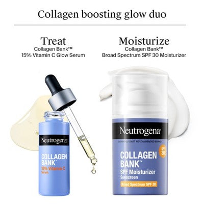 Neutrogena Collagen Bank 15% Vitamin C Glow + Tone Booster Serum - 0.5 fl oz