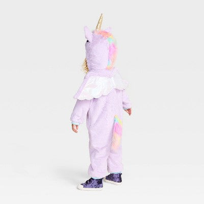 Toddler Unicorn Halloween Costume Jumpsuit - Hyde and EEK! Boutique Purple 2-3T