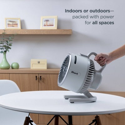 Shark FlexBreeze HydroGo Ultra-Powerful Portable Fan Mists Indoors and Outdoors FA05BL Glacier