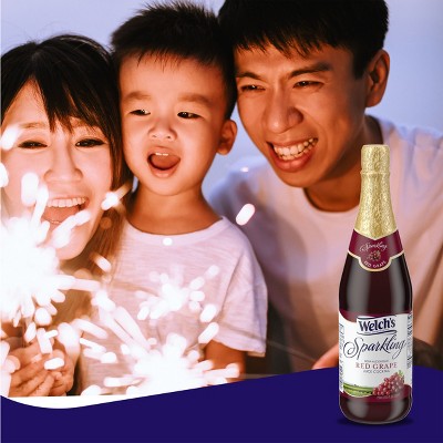 Welch's Sparkling Red Grape Juice - 25.4 fl oz Glass Bottle