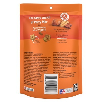 Purina Friskies Party Mix Original Crunch Chicken Flavor Cat Treats - 6oz