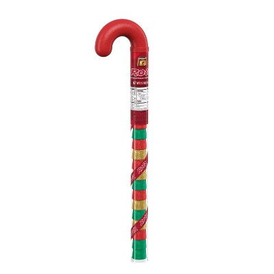 Rolo Chocolate Caramels Christmas Candy Filled Plastic Cane - 2.2oz