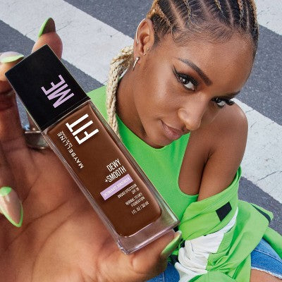 Maybelline Fit Me Dewy + Smooth Foundation SPF 18 - 128 Warm Nude - 1 fl oz