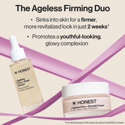 Honest Beauty Ageless Firm and Even Serum with Vegan Collagen and Niacinamide - Travel Size - 1 fl oz