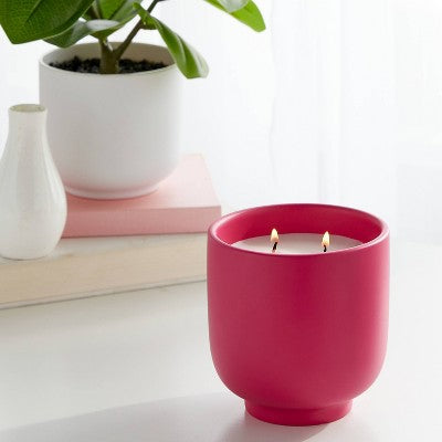 2-Wick Ceramic Jar Candle Passionfruit Punch 13.5oz - Room Essentials