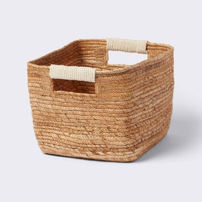 Woven Rectangular Banana Sewing Basket - Brightroom
