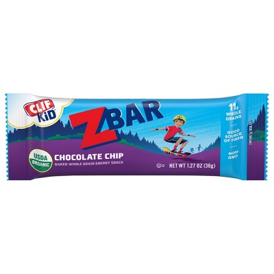 CLIF Kid ZBAR Organic Chocolate Chip Energy Bars- 12ct