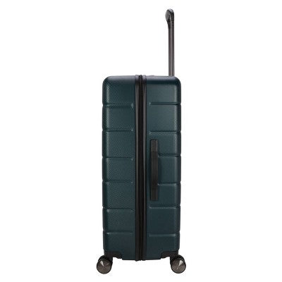 Skyline Hardside Large Checked Spinner Suitcase - Sea Moss: 8 Wheels, Telescoping Handle