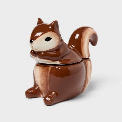 Squirrel Figural Ceramic Cafe Latte Jar Candle - Room Essentials
