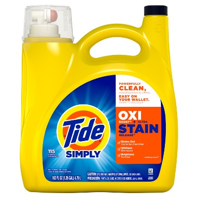 Tide Simply Oxi Stain Refresh Liquid Laundry Detergent - 162oz