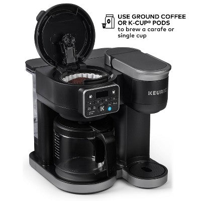 Keurig K-Duo Hot & Iced Single-Serve & Carafe Coffee Maker Black: Electric Drip Coffee Pot, 72 oz Capacity