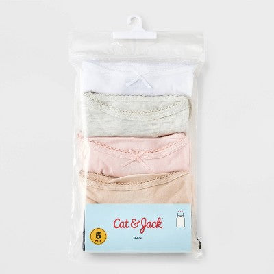 Girls' 5pk Scallop & Bow Cami - Cat & Jack XL