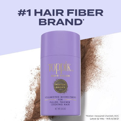 Toppik Hair Filler Volumizing Micro-Fibers - Medium Brown - 0.42oz