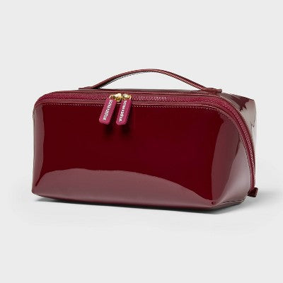Sonia Kashuk Diagonal-Zip Makeup Bag - Burgundy