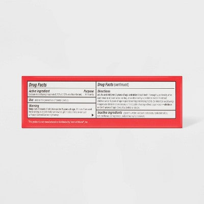Kids Dye Free/Natural Flavor Toothpaste - Fluoride Strawberry - 4.2oz - up&up
