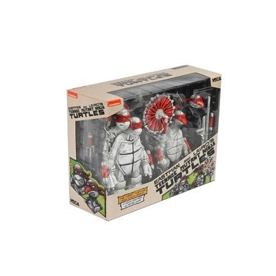 NECA Teenage Mutant Ninja Turtles Black and White First Turtles 7" Figures