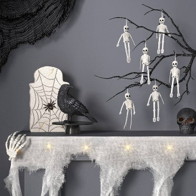 6pc Skeletons Decorative Accent Set Off-White - Hyde and EEK! Boutique: Halloween