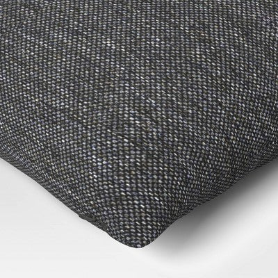 18"x18" Outdoor Square Decorative Pillow Cover Charcoal Gray - Threshold