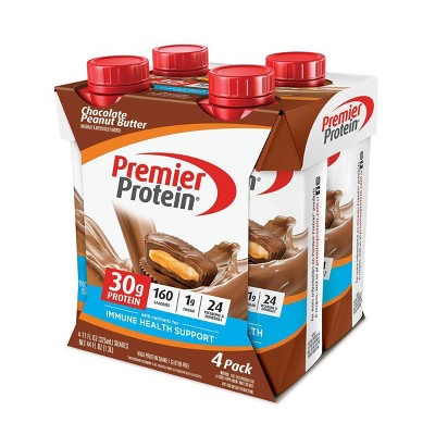 Premier Protein Nutritional Shake - Chocolate Peanut Butter - 11 fl oz/4pk