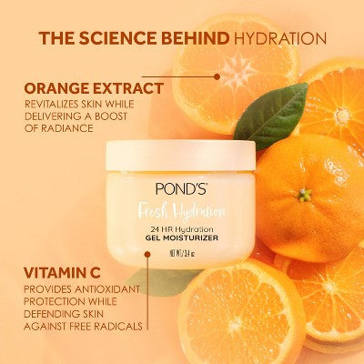 POND'S Gel Fruity HYDRA Orange Face Moisturizer - 3.4oz