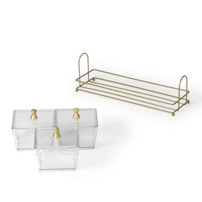 Snack Container Set with Wire Tray 2 Styles Square - Bullseye's Playground