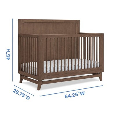 Delta Children Spencer 6-in-1 Convertible Crib - Greenguard Gold Certified - Teak Brown (LOCAL PICKUP ONLY)