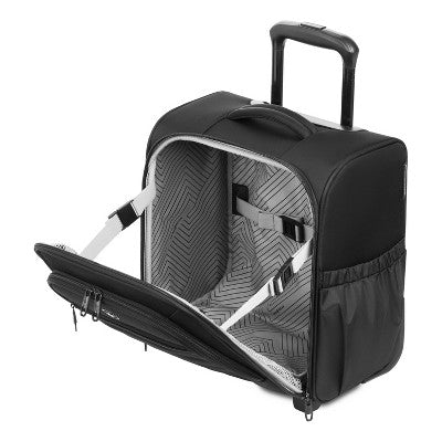 SWISSGEAR Checklite Underseater Carry On Suitcase - Black: Tear-Resistant, 2 Wheels