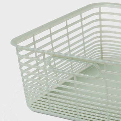 Aria Jelly Decorative Basket Medium Green - Brightroom