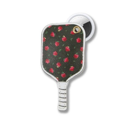 Sonix AirTag Keychain - Pickleball Raspberry: Polyurethane Holder for Electronics