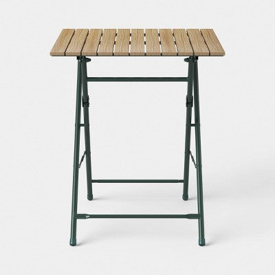 Square Casual Traditional Patio End Table Green - Room Essentials (LOCAL PICKUP ONLY)
