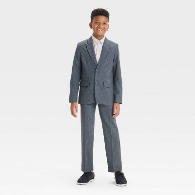 Boys' Regular Fit Suit Pants - Cat & Jack Gray 16