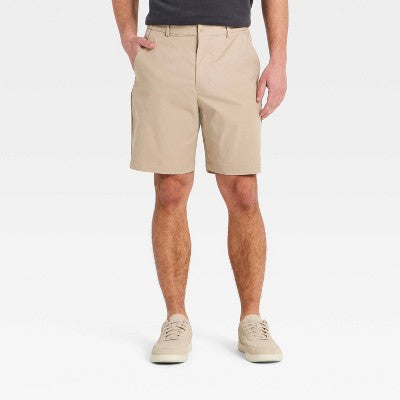 Men's 8" Comfort Commuter Shorts - Goodfellow & Co Tan L