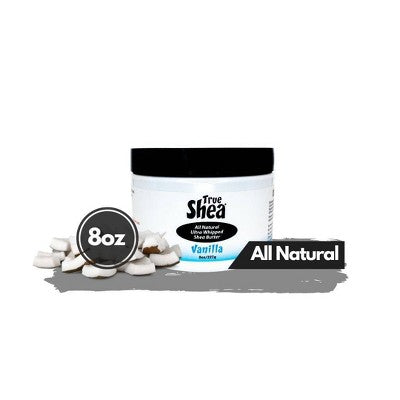 True Shea Natural Ultra Whipped Shea Butter - Vanilla - 8oz