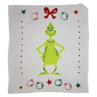 The Grinch Kids' Intarsia Throw