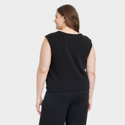 Women's Sandwash Vest - A New Day Black XXL