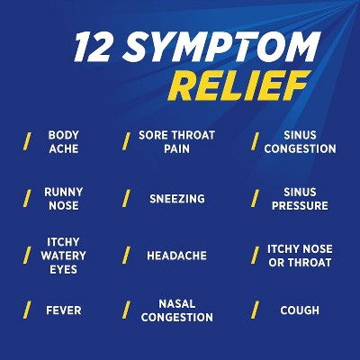 Theraflu Nighttime Flu Relief Max Strength Powder Packets Honey Lemon, 6 Count