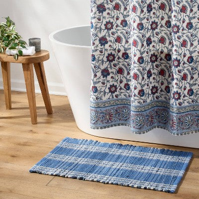 20"x30" Americana Denim Bath Rug Blue - Threshold