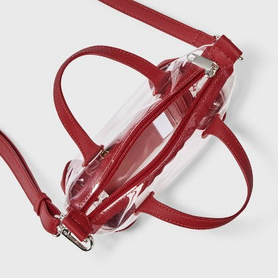 Game Day Clear Pouchette Crossbody Bag - Wild Fable Red