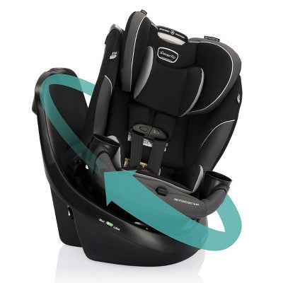 Evenflo Revolve 360 Slim 2-in-1 Rotational Convertible Car Seat - Canton Black (LOCAL PICKUP ONLY)
