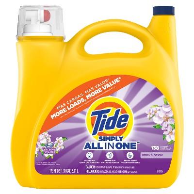 Tide Simply Berry Blossom Liquid Laundry Detergent - 182 fl oz