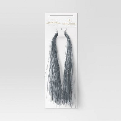Christmas 1000ctTinsel Icicle Silver - Wondershop