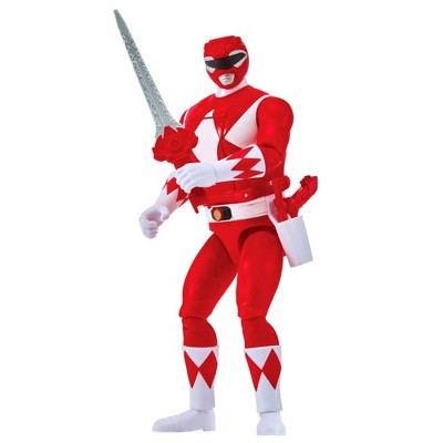 Mighty Morphin Power Rangers Re-Ignition Auto-Morphin Red Ranger 6" Action Figure with Head-Flipping Morph Feature and Weapons Accessories