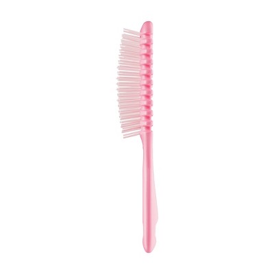 UNbrush Curl Hair Brush - Coral Pink: Detangling Brush, Nylon Bristles