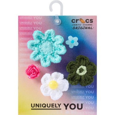 Crocs Adult Jibbitz Crafted Floral Shoes Accessories - Multicolor 5pk