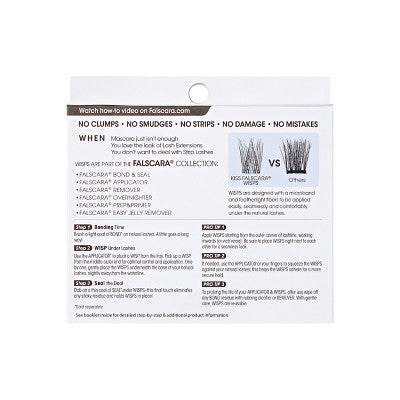 KISS Products Falscara Clear Band Lash Extension Kit - Wisps - 24ct