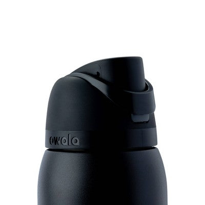 Owala 40oz FreeSip Stainless Steel Water Bottle - Very Very Dark: Flip-Top Lid