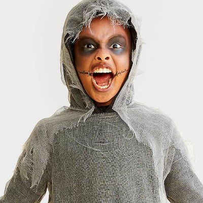 Kids' Creepy Robe Halloween Costume Tunic L - Hyde & EEK! Boutique: Hooded, Ages 10-12