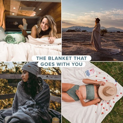 Vanilla Microplush Full/Queen Fleece Blanket by Bare Home