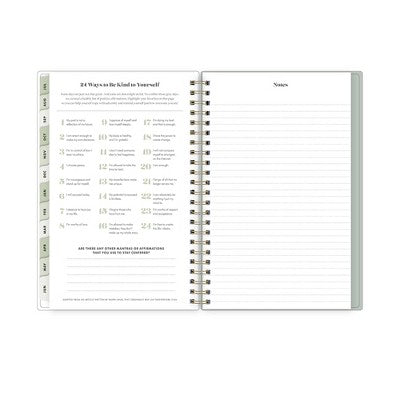 The Everygirl X Day Designer 2024-25 Weekly/Monthly Planner with Notes 8"x5" Wirebound Soft Sage