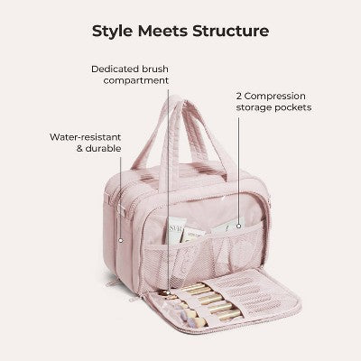 Bagsmart Crush Hanging Toiletry Bag - Pink